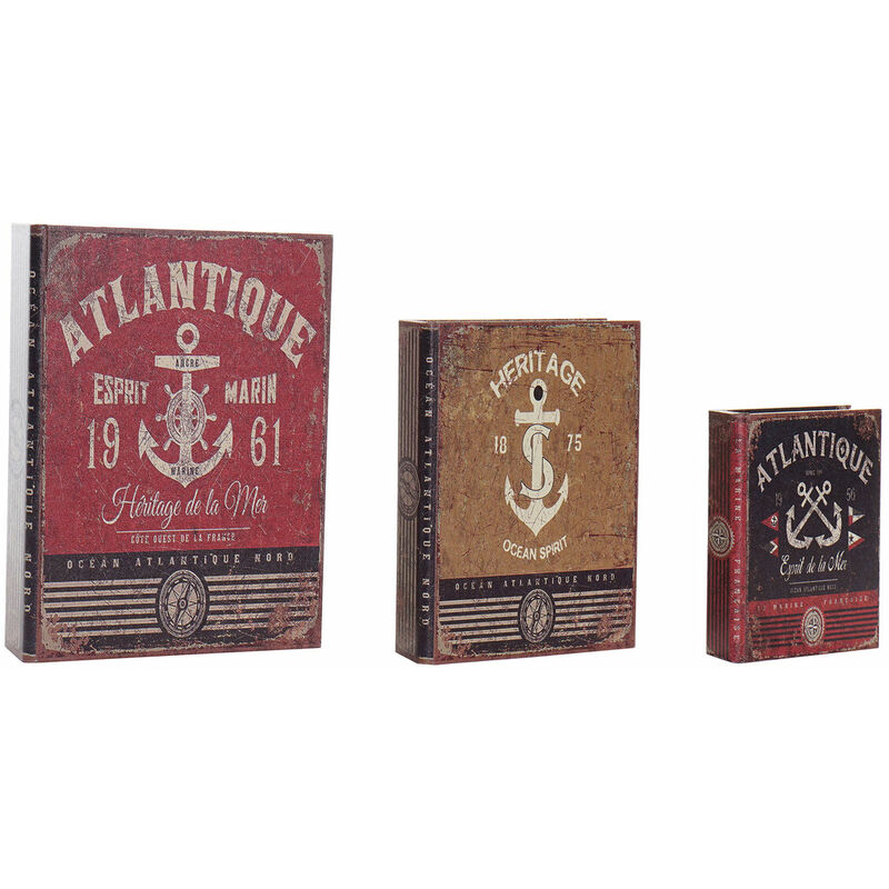 Set di Scatole Decorative Dkd Home Decor Tela