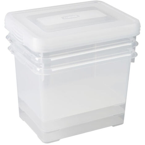 Set di Scatole Portaoggetti Handy 3x20 L Trasparente Curver