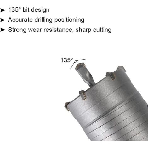 Set di seghe a tazza, Ø30mm, 40mm, 50mm, punta da trapano per calcestruzzo 350mm SDS Plus asta di prolunga punta in carburo di tungsteno, sega a tazza per mattoni, pietra, calcestruzzo, cemento