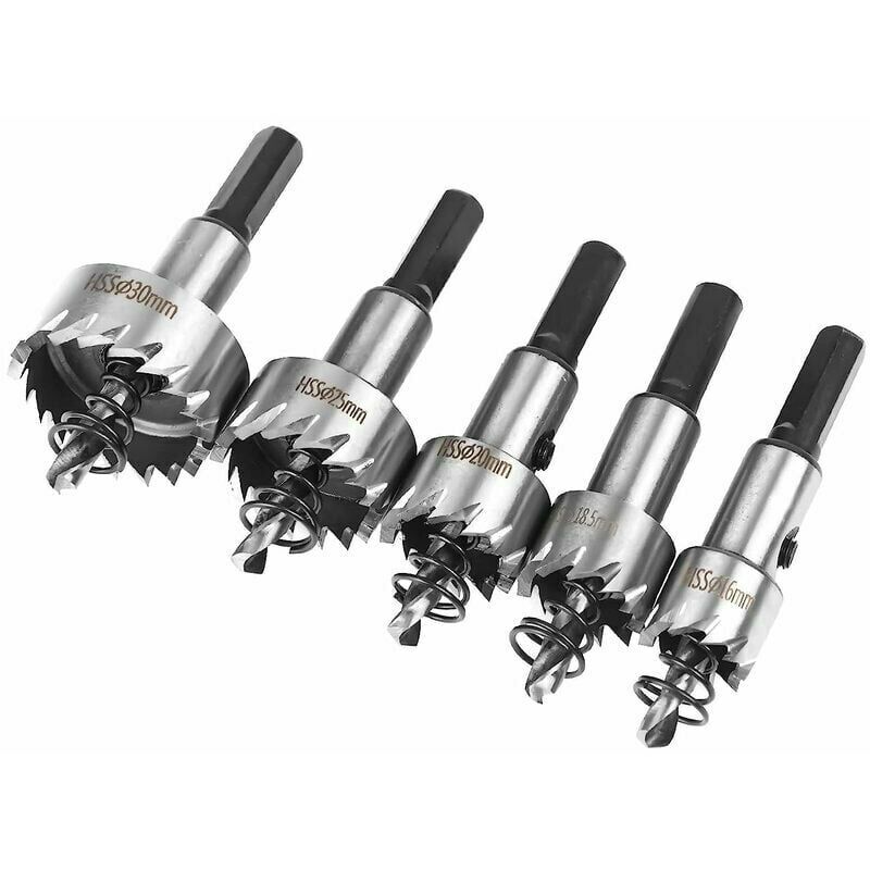 Set di seghe a tazza, 5 pezzi di seghe a tazza in