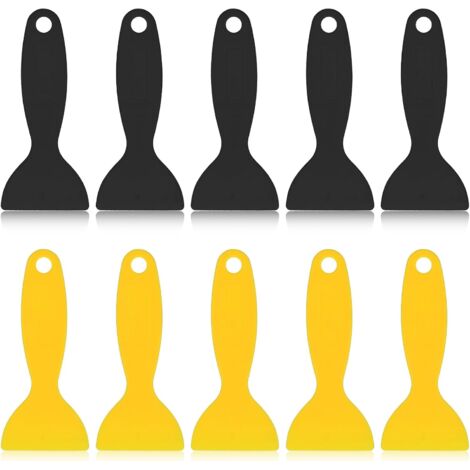Set di spatole in plastica da 10 pezzi, spatola stampata in 3D, raschietto, rimuovi bolle, strumento, raschietto per carta da parati, spatola per mastice, spatola in plastica per rimuovere e riempire 