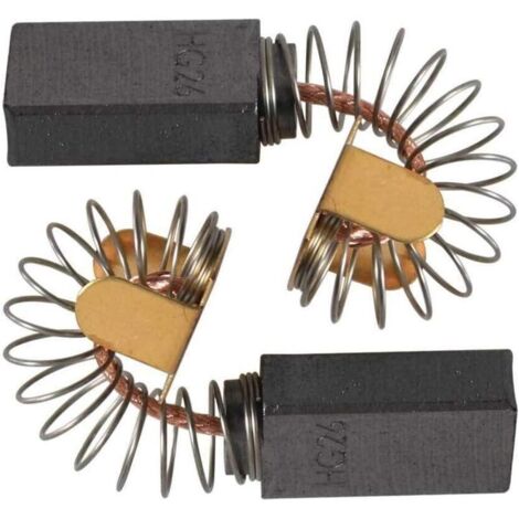 Set di spazzole di carbone di ricambio (2 pezzi) per seghe circolari Bosch 1619X08020, 1619X07410, 1619X01351, 2610320391 e Skil HD77 - S77