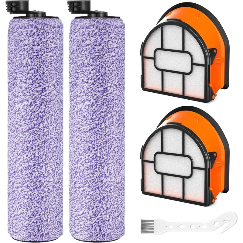 Image of Set di spazzole e filtri di ricambio compatibili con gli aspirapolvere Shark Hydrovac WD101, WD201, WD100, WD200, AW201, WD200C, WD201C e WD101C