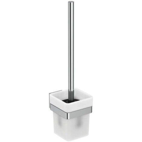 Set di spazzole IOM SQUARE Contenitore in vetro cromato IDEAL STANDARD