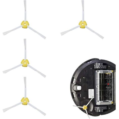 Set di spazzole laterali di ricambio da 4 pezzi per accessori per aspirapolvere robot iRobot serie 800 900 850 860 870 871 880 890 960 980