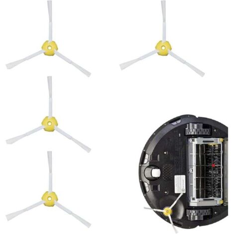 Set di spazzole laterali di ricambio da 4 pezzi per accessori per aspirapolvere robot iRobot serie 800 900 850 860 870 871 880 890 960 980