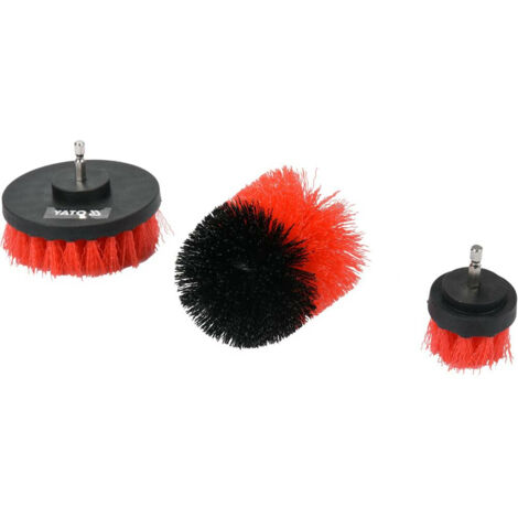 SET DI SPAZZOLE PER TRAPANO 3 PEZZI ESAGONALI - YT-47553
