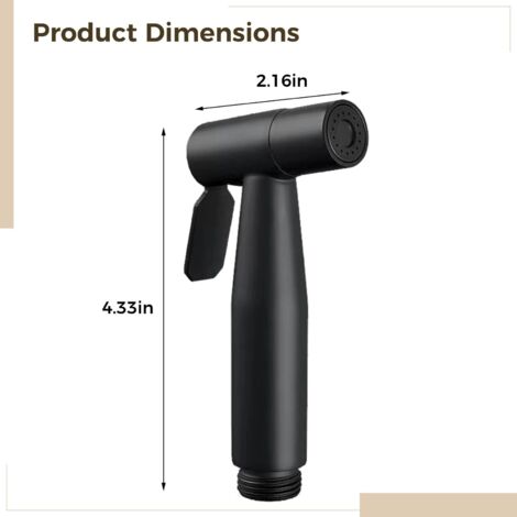 Set di spruzzatori per bidet in acciaio inossidabile 304 con acqua pressurizzata, tubo da 1,5 m, facile da installare, non richiede fori, perfetto per la pulizia del WC