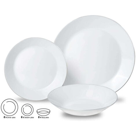 Set di stoviglie 18 pezzi piatti per 6 persone KINGHOFF KH-1877