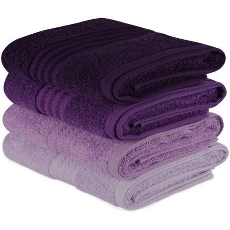 Set di strofinacci da cucina Set Light Lilac Lilac Viola Dark Viola