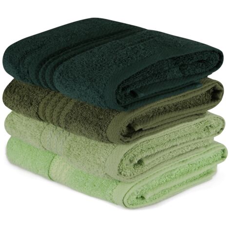 Set di strofinacci da cucina Set Light Verde Olive Verde Verde Dark Verde