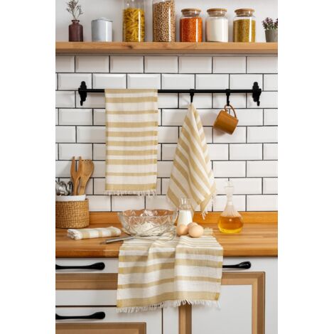 Set di strofinacci da cucina Set Mustard