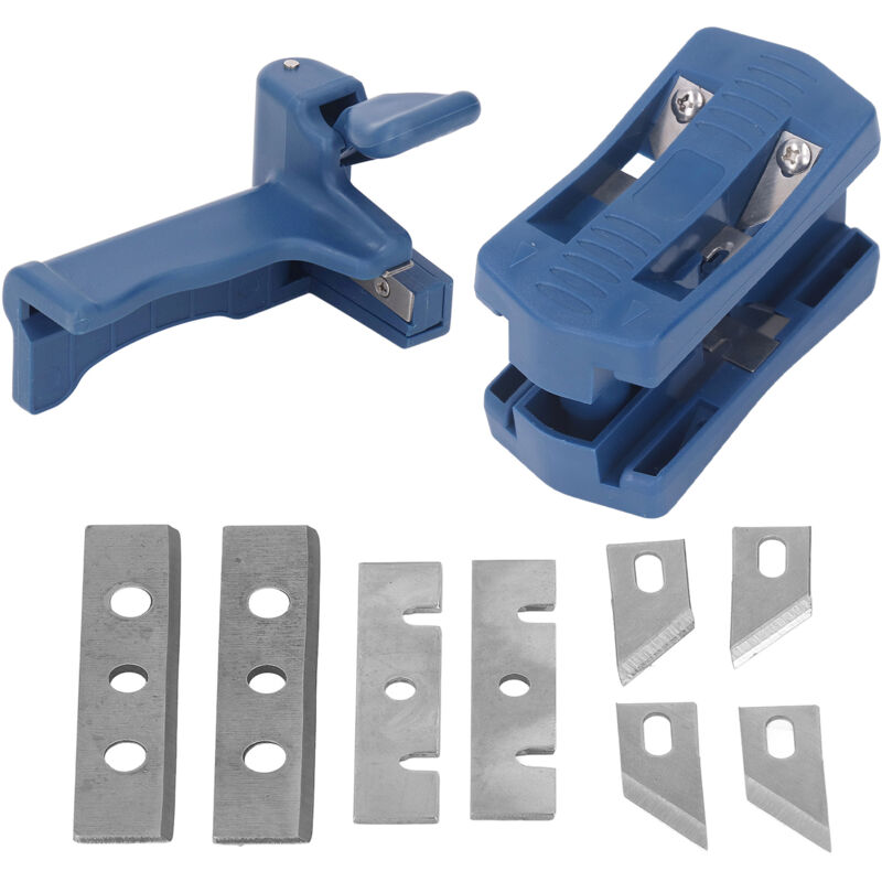 Image of Minkurow - Set di tagliabordi con impugnatura per tagliabordi Lame in acciaio professionali Set di coltelli per rifinitura per la lavorazione del
