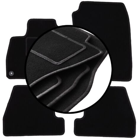 Set di tappetini in velluto per: Ford Focus MK3 hatchback, berlina, station wagon (2010-2018)