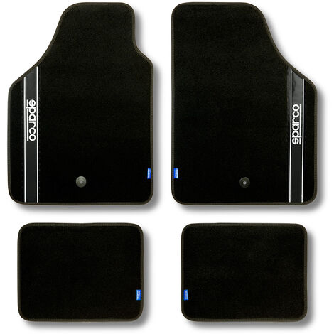 Set di tappetini per auto Sparco - Tessuto - Nero