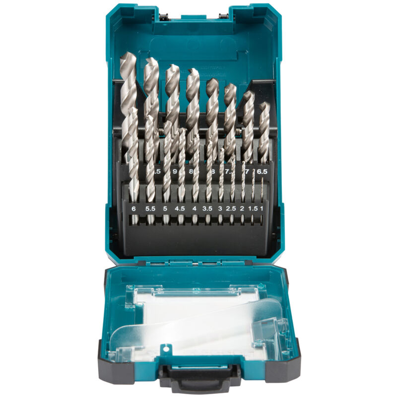 Makita - set di punte hss-g da 19 pezzi hss-g - metallo - 19 pezzi - 1 - 10 mm