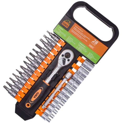 Set di utensili 1/4 bussole punte 28 pezzi