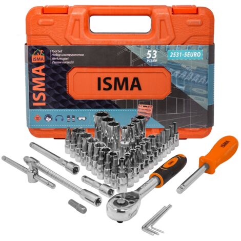 Set di utensili 1/4 bussole punte 53 pezzi valigetta