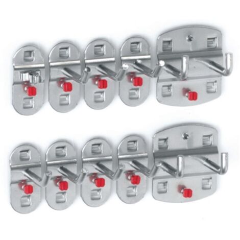 Set di utensili da 10 pezzi con ganci, doppi ganci e morsa per utensili