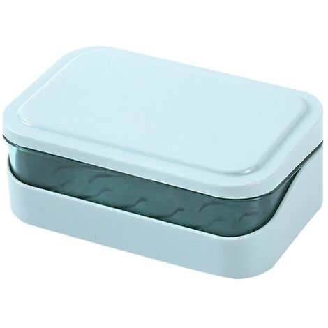 Set di utensili da cucina, attrezzi, portasapone, scatola portaoggetti, ciotole e piatti da viaggio, scolapiatti, coperchio, stoviglie - blu