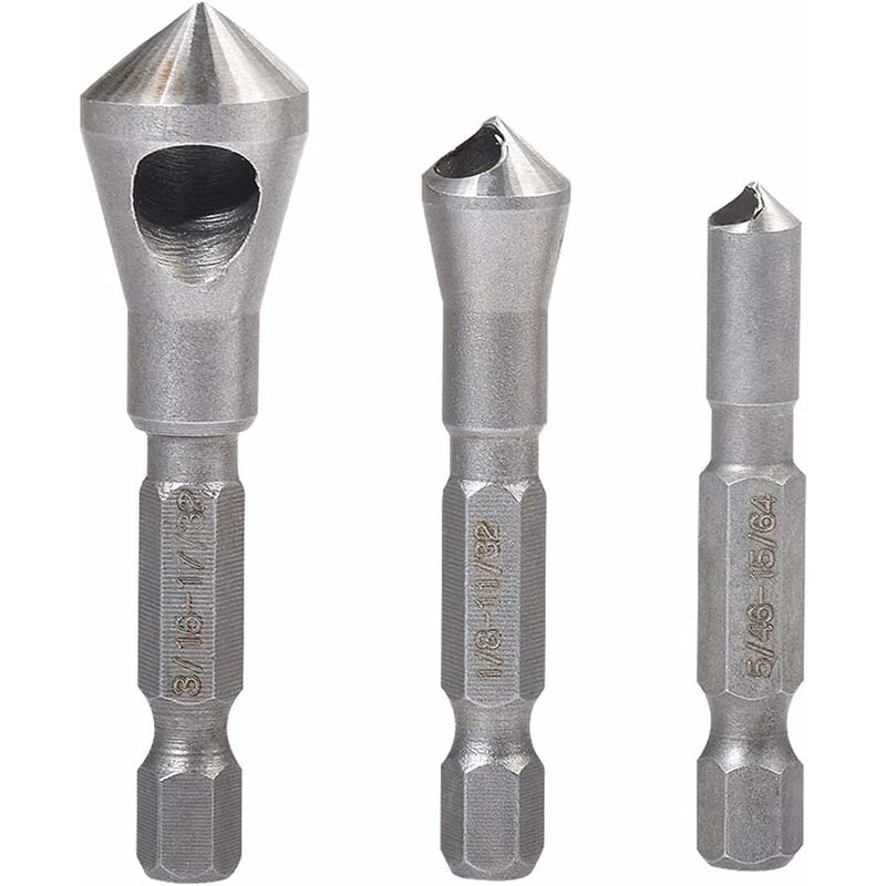 Set di utensili per sbavatura per svasatura 1/4