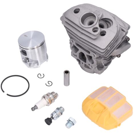 Set di valvole di scarico del coperchio del filtro dell'aria del cilindro e del pistone del cilindro da 46 mm, adatto per la sega a catena Husqvarna 555 560 562 XP