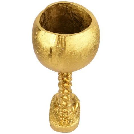 Set di vasi a forma di teschio, vaso da fiori in resina dipinto a mano, innovativo e raffinato, per casa e giardino, oro