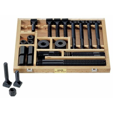 Set di viti di fissaggio N. 6520 Scanalatura a T 16 mm M16 38 pezzi AMF