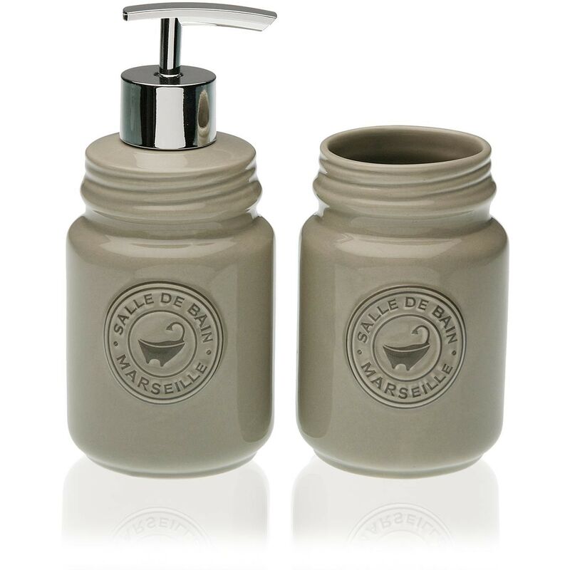 

Bh Design - SET DISPENSADOR Y VASO BEIGE
