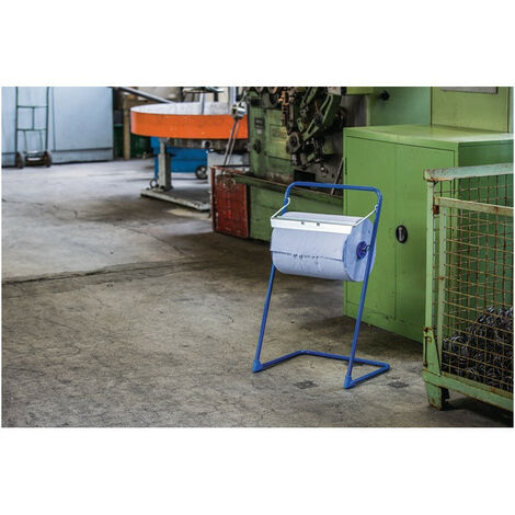 Set dispenser carta H850xL510xP430 circa Mm piedistallo con 4 rotoli di panni per la pulizia