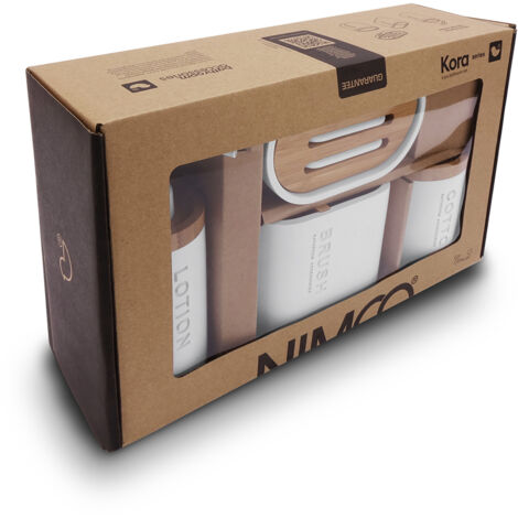Set Distributeur, Porte-savon, Gobelet Et Boîte, Kora Nimco