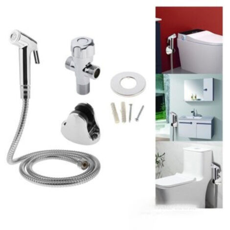 Set doccia a pioggia/set spruzzatore bidet Con supporto a parete e tubo /per wc,accessori sanitari bagno