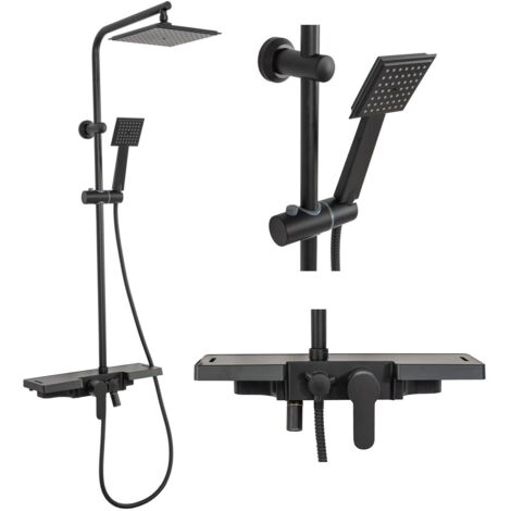 SET DOCCIA BRAVO NERO SKU REA-P0636