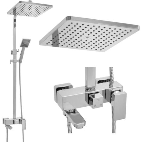 VIKING CHOICE Set doccia - con rubinetto vasca - doccetta - e soffione a pioggia 30cm