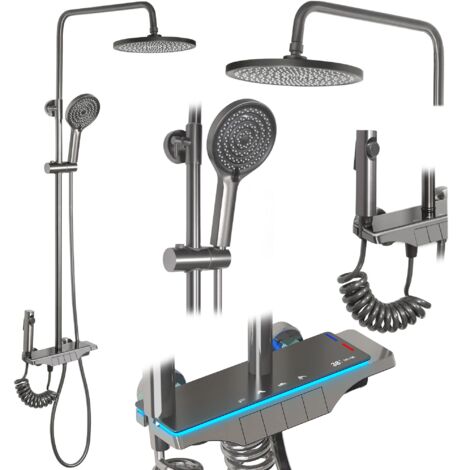 SET DOCCIA CON TERMOSTATO REA SAVIO TITANIO