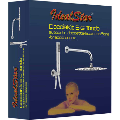 Set Doccia Cromo Tondo Ø 200 Mm
