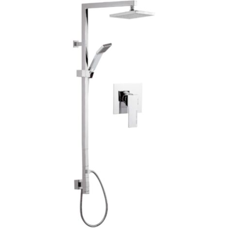 Set doccia in ottone cromato - serie wellness qubika