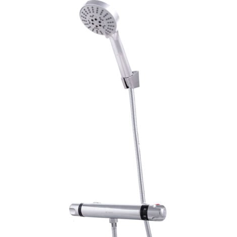 Set doccia in ottone / zinco - ABS, cromo, acqua calda-fredda, due maniglie [QLI-FA-HW302]