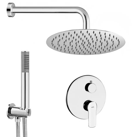 Set doccia incasso completo con soffione 20 slim e kit doccia  Punta+