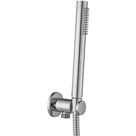 Set doccia incasso TONDO duplex con presa acqua cromo/argento ZDUP094CRAG