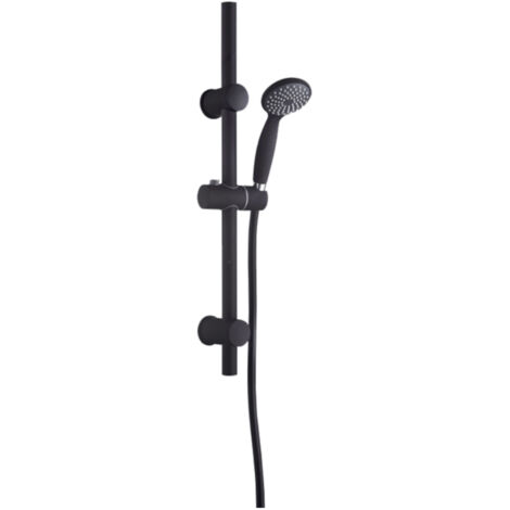 Set doccia nero con barra scura
