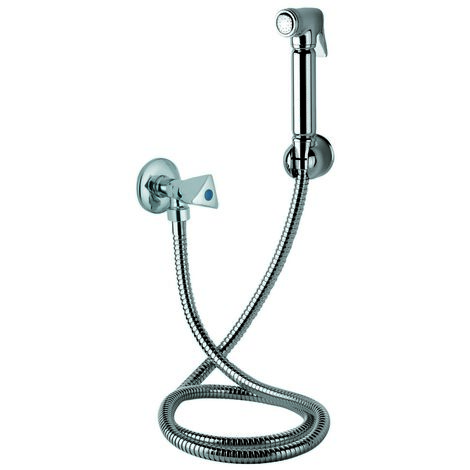 Set doccia pulsante maniglia 3 punte cromo