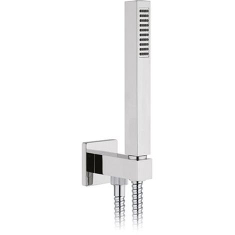 SET DOCCIA QUADRA PRESA ACQUA FLEX E DOCCETTA Cromo