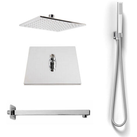 Set doccia quadrato Seven cromo lucido Metaform