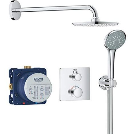 Set doccia Rainshower Cosmopolitan 210 con termostato a incasso, cromo (34734000)