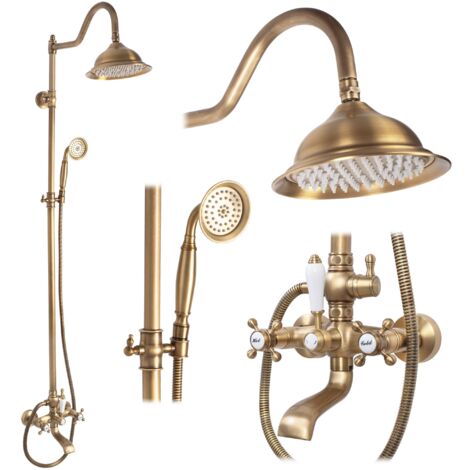 SET DOCCIA REA BERGAMO ANTIQUE BRONZE