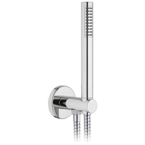 SET DOCCIA TONDA PRESA ACQUA FLEX E DOCCETTA Cromo
