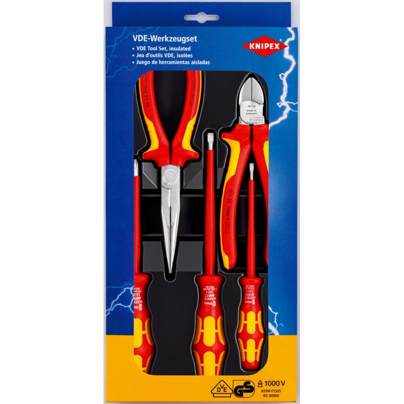 Knipex - 00 20 13 Jeu d'outils vde 5 pièces C77928
