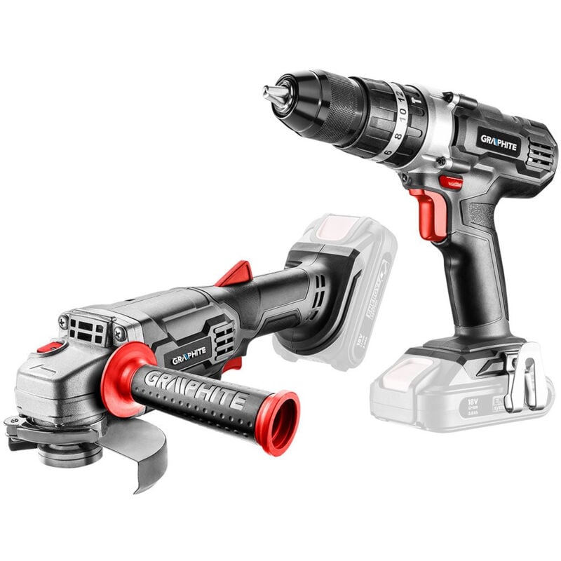 Set E+: Smerigliatrice + Trapano a Percussione