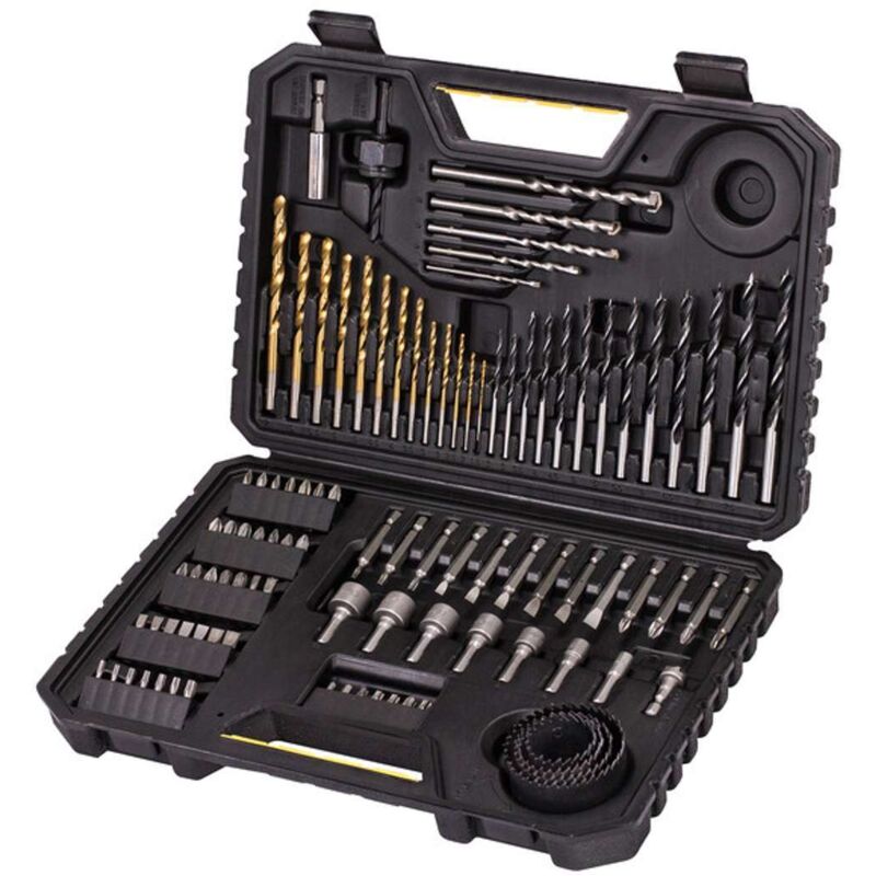 Coffret Forets et Embouts Stanley STA7205-XJ – 100 Pièces Bois Métal